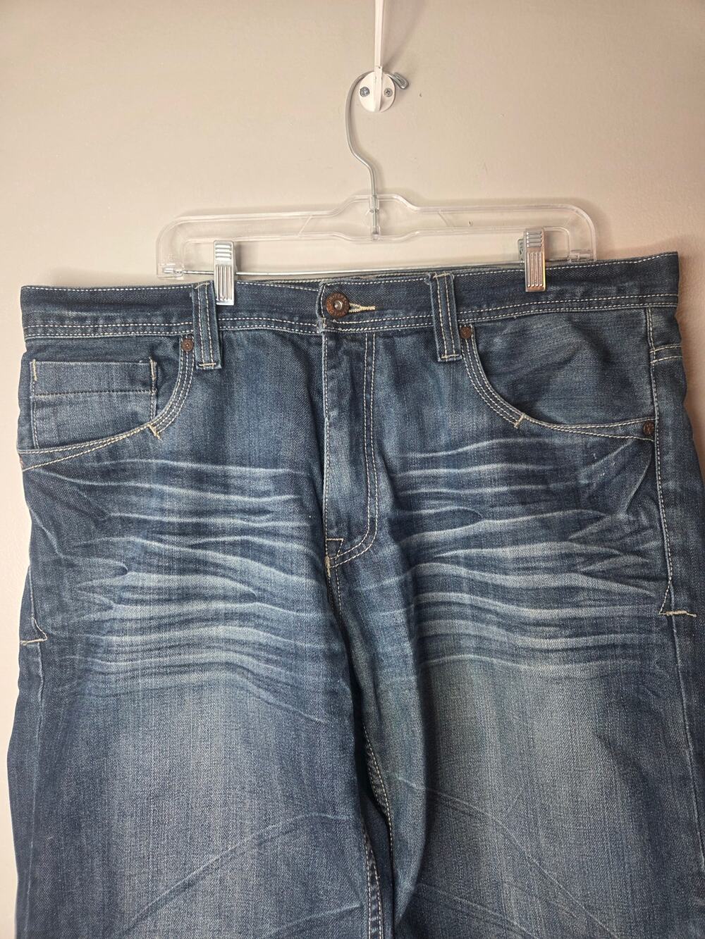 Vintage Y2K Pepe Jeans Mens Size 38 Baggy Skater Hip Hop Denim Jorts Shorts